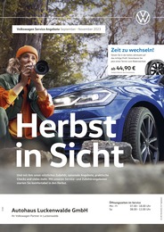 Volkswagen Prospekt für Welsickendorf: Herbst in Sicht, 1 Seite, 01.09.2023 - 30.11.2023