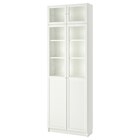 Aktuelles Bücherregal+Aufs/Paneel-/Vitrtüren weiß Angebot bei IKEA in Moers ab 179,99 €