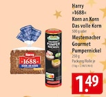 Harry »1688« Korn an Korn Das volle Korn oder Mestemacher Gourmet Pumpernickel Angebote bei famila Nordost Celle für 1,49 €