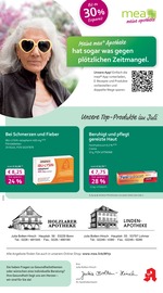 mea - meine apotheke Apotheke Prospekt der aktuellen Woche mit 4 Seiten, gültig von 01.07.2025 bis 31.07.2025, in Lohmar und Umgebung Aktueller mea - meine apotheke Apotheke Prospekt in Lohmar und Umgebung, "Unsere Juli-Angebote" mit 4 Seiten, 01.07.2025 - 31.07.2025