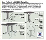 Aktuelles Klapp-Tischserie mit VIVODUR-Tischplatte Angebot bei Opti-Wohnwelt in Bremerhaven ab 269,00 €