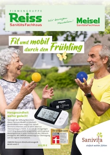 Aktueller SanitätsFachhaus Reiss GmbH Prospekt "Fit und mobil durch den Frühling" Seite 1 von 6 Seiten für Regensburg