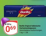 Original italienische Hartweizenteigwaren Angebote von Barilla bei GLOBUS Zwickau für 0,69 €