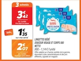 Lingettes Bébé Douceur Visage et Corps X80 - Netto - Netto Lingettes Bébé Douceur Visage et Corps X80 - Netto à 2,07 € dans le catalogue Netto