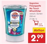 Flüssigseife No Touch NFachfüller im Angebot bei Netto Marken-Discount in Halle Flüssigseife No Touch NFachfüller Angebote von Sagrotan bei Netto Marken-Discount Halle für 2,99 €