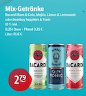 Mix-Getränke Angebote von Bacardi, Bombay Sapphire bei Getränke Hoffmann Krefeld für 2,79 €