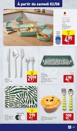 Prix et réduction Couverts dans le prospectus Aldi en cours Offre Couverts dans le catalogue Aldi du moment à la page 45