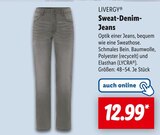 Sweat-Denim-Jeans Angebote von LIVERGY bei Lidl Gotha für 12,99 €