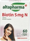 Haar Intensiv oder Biotin 5 mg N von Altapharma im aktuellen Rossmann Prospekt für 2,49 €