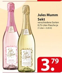 Jules Mumm Sekt bei famila Nordost in Bielefeld Jules Mumm Sekt im Angebot bei famila Nordost Bielefeld für 3,79 €