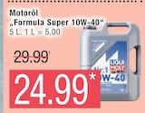 Motoröl "Formula Super 10W-40" von LIQUI MOLY im aktuellen Marktkauf Prospekt für 24,99 €