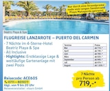 FLUGREISE LANZAROTE – PUERTO DEL CARMEN bei EDEKA im Bruchmühlbach-Miesau Prospekt für 719,00 €