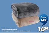 Gulskolm Fleecedecke für 14,50 € bei JYSK im Angebot Gulskolm Fleecedecke im aktuellen JYSK Prospekt