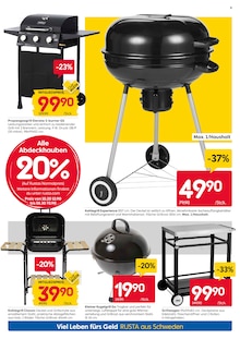 Grill im Rusta Prospekt "Willkommen zu Hause in Schweden!" mit 24 Seiten (Essen)