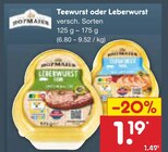 Teewurst im Angebot bei Netto Marken-Discount in Cottbus Teewurst Angebote von Rügenwalder Mühle bei Netto Marken-Discount Cottbus für 1,19 €