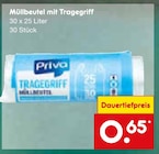 Müllbeutel mit Tragegriff Angebote von Priva bei Netto Marken-Discount Laatzen für 0,65 €