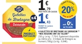 Promo Galettes de Bretagne Sarrasin à 1,43 € dans le catalogue E.Leclerc à Freyming-Merlebach