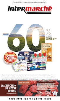 Catalogue Intermarché Super de la semaine "-60% DE REMISE IMMÉDIATE SUR LE 2ÈME" avec 1 pages, valide du 28/10/2025 au 09/11/2025 pour Lombez et alentours Prospectus Intermarché Super de la semaine "-60% DE REMISE IMMÉDIATE SUR LE 2ÈME" avec 1 pages, valide du 28/10/2025 au 09/11/2025 pour Lombez et alentours
