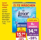 Waschmittel im Angebot bei Netto Marken-Discount in Albstadt Waschmittel Angebote von Lenor bei Netto Marken-Discount Albstadt für 14,99 €