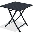 Table de jardin pliante Marius carré noir 2 personnes - CITY GARDEN - DCB GARDEN en promo chez Leroy Merlin Bourges à 99,90 €