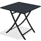 Table de jardin pliante Marius carré noir 2 personnes - CITY GARDEN - DCB GARDEN - Leroy Merlin à Strasbourg Table de jardin pliante Marius carré noir 2 personnes - CITY GARDEN - DCB GARDEN en promo chez Leroy Merlin Strasbourg à 99,90 €