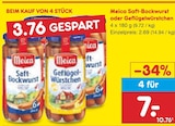 Netto Marken-Discount Weilerbach - Saft-Bockwurst oder Geflügelwürstchen Angebot im Prospekt Saft-Bockwurst oder Geflügelwürstchen bei Netto Marken-Discount im Weilerbach Prospekt für 7,00 €
