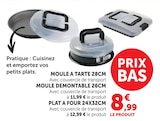 Moule à tarte 28cm - Hyper U à Orléans Moule à tarte 28cm en promo chez Hyper U Orléans à 8,99 €