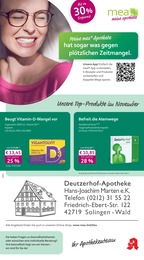 mea - meine apotheke Prospekt für Solingen mit 4 Seiten mea - meine apotheke Prospekt für Solingen: "Unsere Oktober-Angebote", 4 Seiten, 01.10.2026 - 31.10.2026