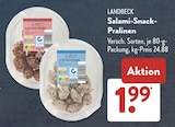 Salami-Snack-Pralinen im Angebot bei ALDI SÜD in Langenfeld Salami-Snack-Pralinen Angebote von Landbeck bei ALDI SÜD Langenfeld für 1,99 €