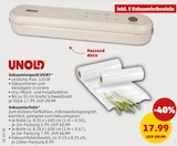 Vakuumiergerät VICKY im Angebot bei Penny in Osnabrück Vakuumiergerät VICKY Angebote von Unold bei Penny Osnabrück für 5,99 €