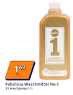 Waschmittel No.1 von Fabulosa für 1,69 € bei Action im Angebot Waschmittel No.1 von Fabulosa im aktuellen Action Prospekt
