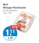 Feinkostsalat im V-Markt Prospekt Metzger Fleischsalat von Merl im aktuellen V-Markt Prospekt für 1,11 €