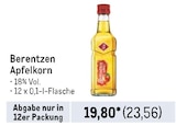 Aktuelles Apfelkorn Angebot bei Metro in Wolfsburg ab 23,56 €