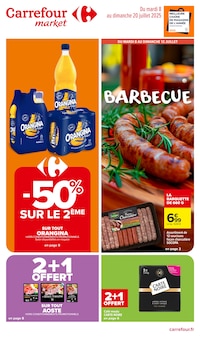 Prospectus Carrefour Market de la semaine "BARBECUE" avec 1 pages, valide du 08/07/2025 au 20/07/2025 pour Cavalaire-sur-Mer et alentours