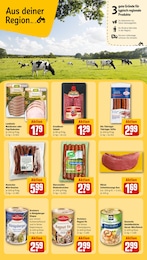 Rindswurst Angebot im aktuellen REWE Prospekt auf Seite 19