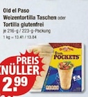 Weizentortilla Taschen oder Tortilla glutenfrei von Old el Paso im aktuellen V-Markt Prospekt für 2,99 €