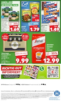 Warsteiner im aktuellen Kaufland Prospekt (Unna) Warsteiner im Kaufland Prospekt "Aktuelle Angebote" mit 54 Seiten (Unna)