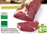 Zart gereiftes Bioland-Rindfleisch: Rumpsteaks im Angebot bei E center in Waiblingen Zart gereiftes Bioland-Rindfleisch: Rumpsteaks Angebote von Bioland bei E center Waiblingen für 4,49 €