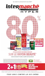 Prospectus Intermarché à Le Bugue, "80%  REMBOURSÉS EN BONS D'ACHAT SUR LE RAYON BEAUTÉ", 52 pages, 04/03/2025 - 16/03/2025