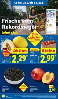 Gemüse im Lidl Prospekt "LIDL LOHNT SICH" mit 75 Seiten (Lübeck)
