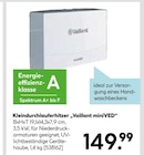 Kleindurchlauferhitzer „Vaillant miniVED“ für 149,99 € bei Hellweg im Angebot Kleindurchlauferhitzer „Vaillant miniVED“ im aktuellen Hellweg Prospekt
