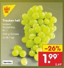 Trauben hell bei Netto Marken-Discount im Bad Soden-Salmünster Prospekt für 1,99 €