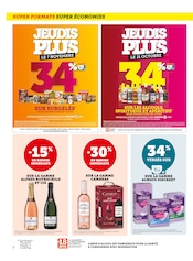 Promos Vin Rosé dans le catalogue "SUPER FORMATS SUPER ÉCONOMIES" de Super U à la page 2