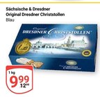 Original Dresdner Christstollen im Angebot bei GLOBUS in Herzogenaurach Original Dresdner Christstollen Angebote von Sächsische & Dresdner bei GLOBUS Herzogenaurach für 9,99 €