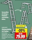 Vielzweckleiter 4x3 Stufen Angebote von PARKSIDE bei Lidl Witten für 79,99 €