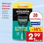 Aktuelles Xtreme3 Rasierer Angebot bei Netto Marken-Discount in Mainz ab 2,99 €