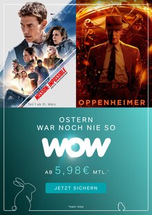 Fernseher im WOW Prospekt "Ostern war noch nie so WOW" mit 1 Seiten (Landau (Pfalz))