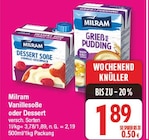 Vanillesoße oder Dessert von Milram für 1,89 € bei EDEKA im Angebot Vanillesoße oder Dessert von Milram im aktuellen EDEKA Prospekt