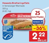 Bratheringsfilets von Hawesta für 2,22 € bei Netto Marken-Discount im Angebot Bratheringsfilets von Hawesta im aktuellen Netto Marken-Discount Prospekt