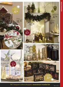 Weihnachtsbaum im aktuellen BRAUN Möbel-Center Prospekt (Rastatt) Weihnachtsbaum im BRAUN Möbel-Center Prospekt "HAUSMESSE" mit 20 Seiten (Rastatt)